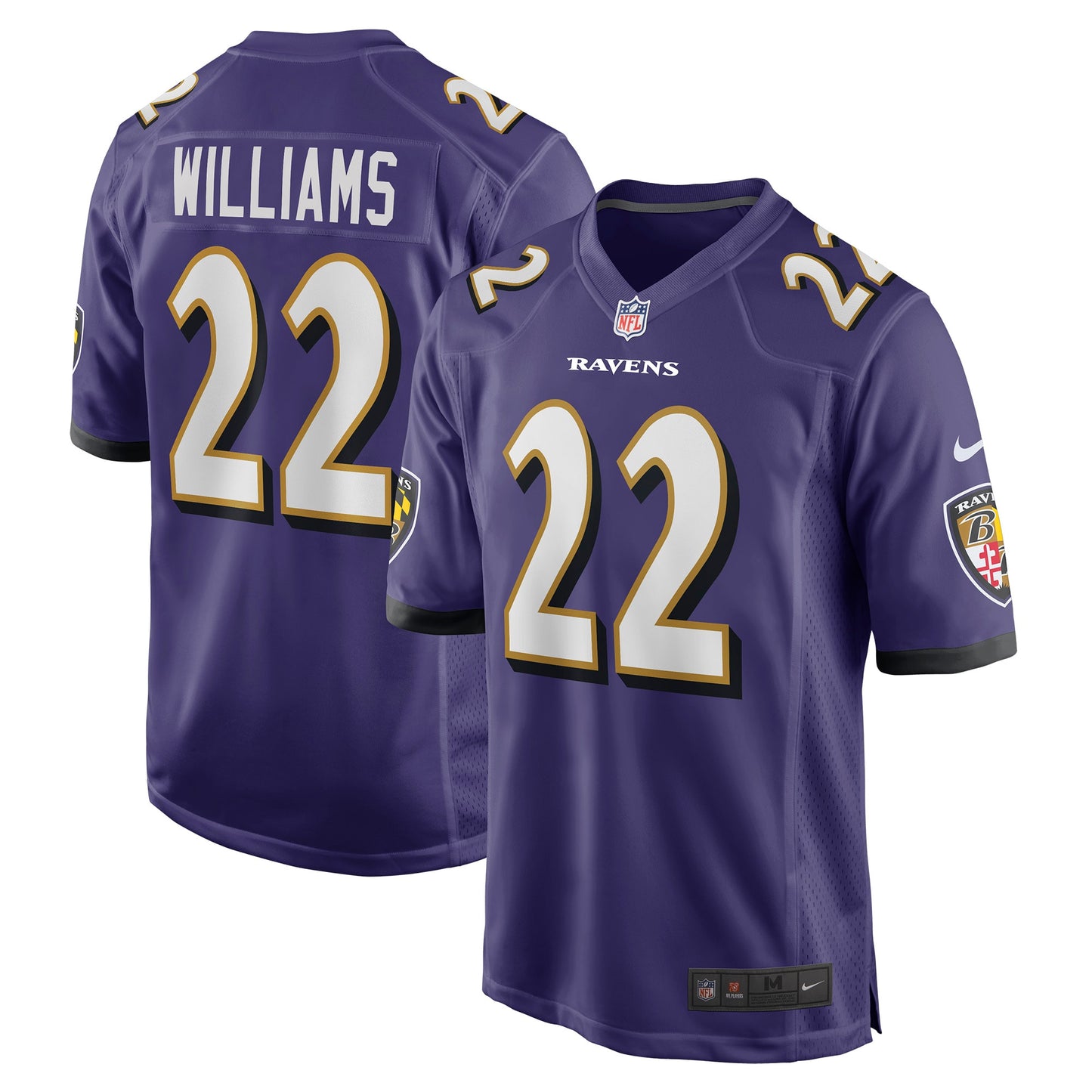 Damarion Williams Baltimore Ravens Nike Player Game Jersey - Purple
