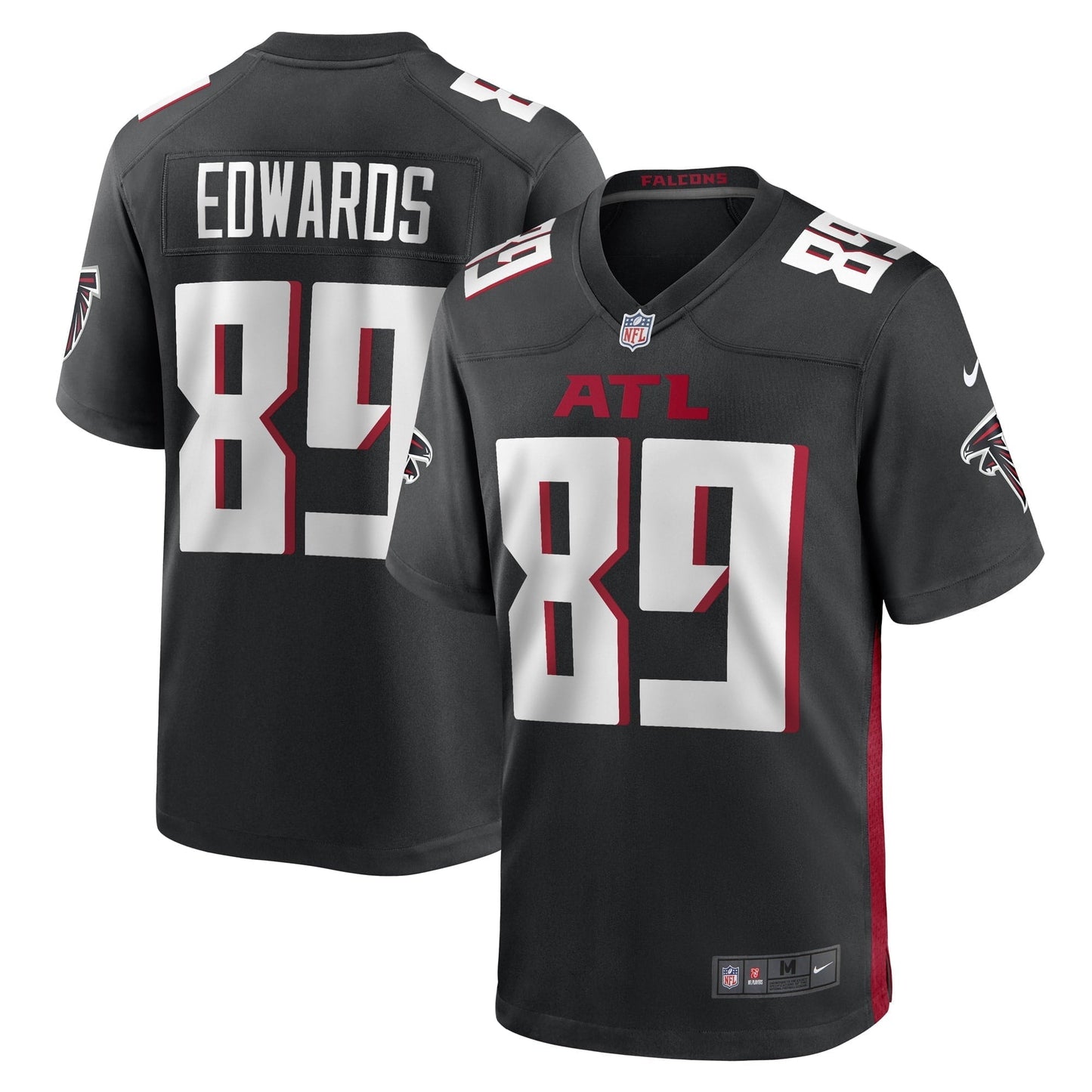 Men's Nike Bryan Edwards Black Atlanta Falcons Game Player Jersey